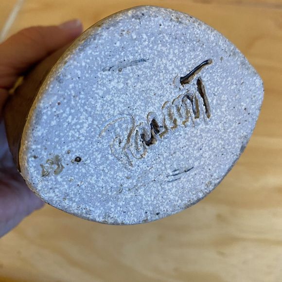 Vintage Robert Parrott Mid-Century Modern Signed Studio Art Pottery Ceramic Vase - Picture 11 of 11